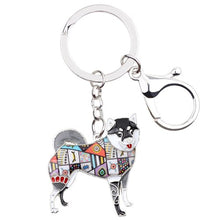 Load image into Gallery viewer, Bonsny Metal Shiba Inu Key Chain Key Ring Bag Charm Enamel Dog Keychain Accessories Souvenir Fashion Animal Jewelry For Women