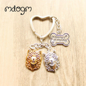 2018 Cute Shiba inu Dog Animal Gold Silver Plated Metal Pendant Keychain For Bag Car Women Men Girls Boys Love Jewelry K118