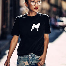 Load image into Gallery viewer, Funny Shiba Inu japanese ken print cotton t shirts for women dog lovers girlfriend Graphic Tees summer casual Female Tops