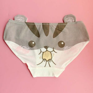 Super Ctue Shiba Doge  Cat  Chick Sheep Hamster Face Kawaii Girls Cotton Panties Briefs Women's Underwear Daily Wear