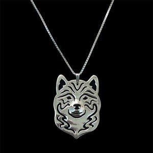 2019 Hot Sale Lovers' Alloy Dog Pendant And Necklaces Silver Plated Shiba Inu Necklaces Drop Shipping